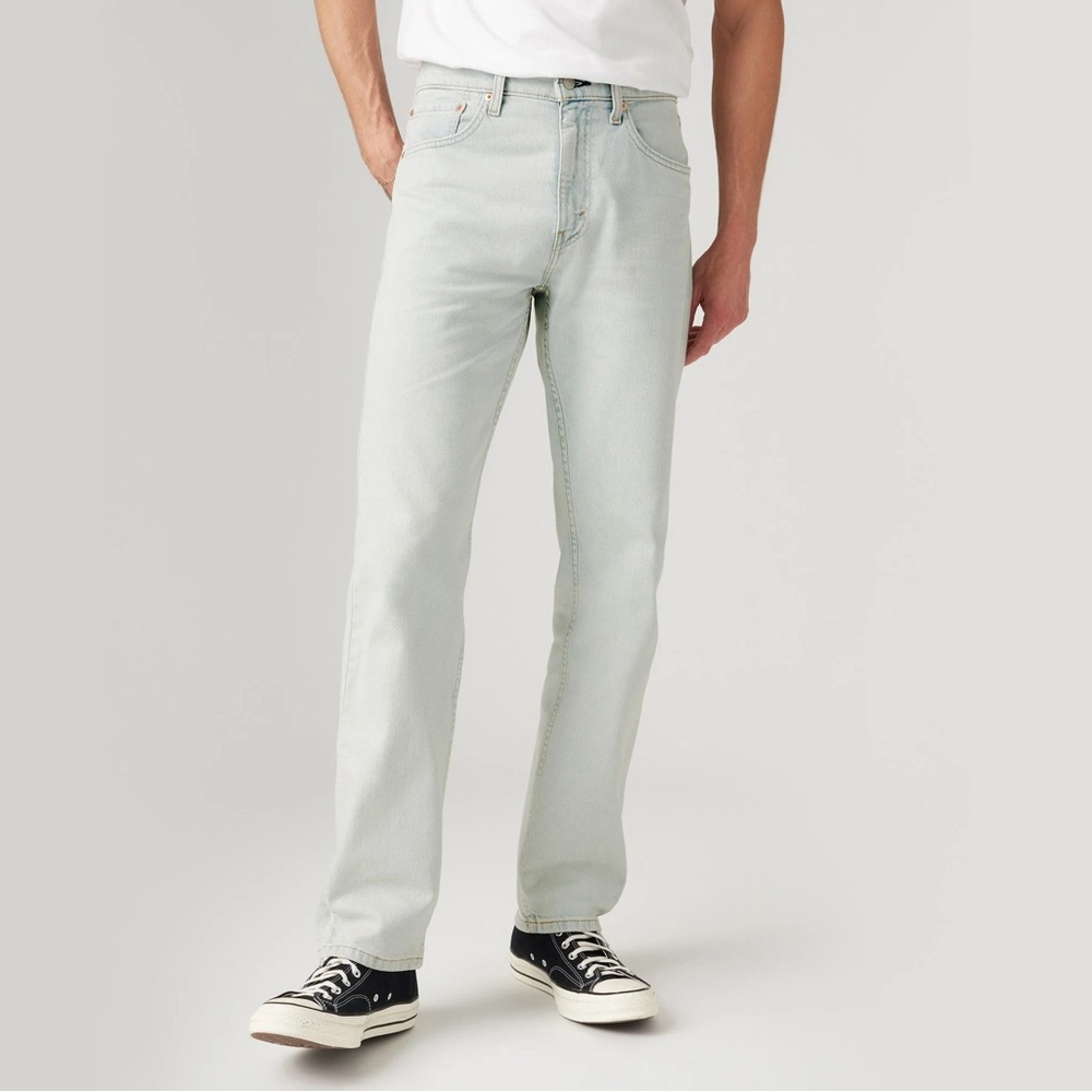 Levi's 505 Men's Soft Gray Straight Jeans